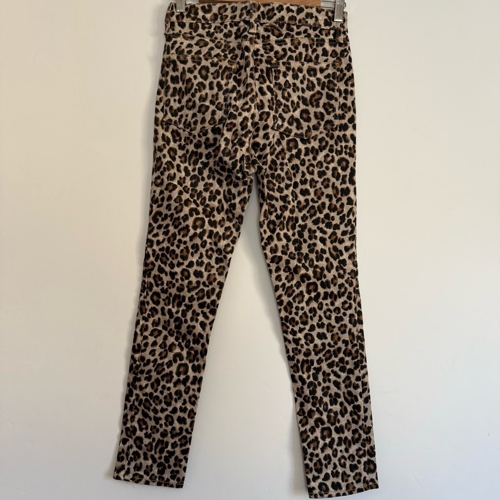 Veronica Beard Leopard Print Ankle Pants - Beige, Black - Picture 4 of 6